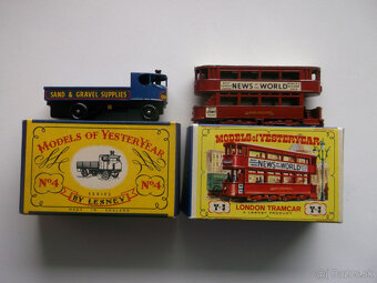 YESTERYEAR,Y4 Sentinel,Y5 London Tramcar a Y11 Aveling - 2