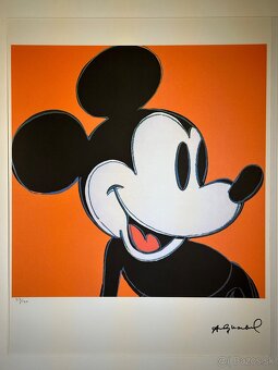 Andy Warhol "Mickey " Limitovaná edícia_Certifikát - 2