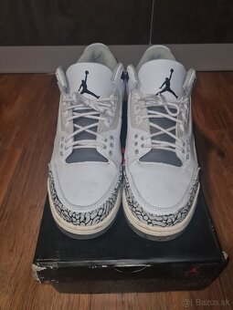 Jordan 3 nove biele kožene nosene 43 - 2