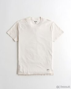 TRIČKO HOLLISTER krémové veľ. M + darček - 2