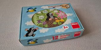 drevené kocky Krtko a vtáčik - 2