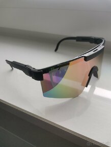 Športové slnečné okuliare Pit Viper (čierne-ružové sklo) - 2