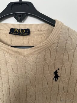 Predám dámsky béžový pletený sveter Ralph Lauren - 2