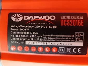 Daewoo píla 40cm elektrická - 2