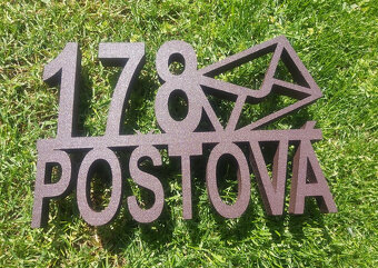 3D čísla domu - 2