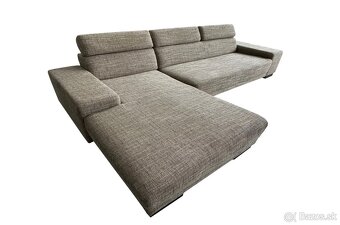 Predám pohodlnú taliansku dizajnovú sedačku s taburetkou - 2