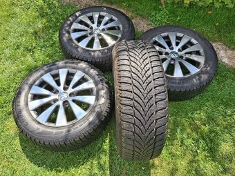 16" ALU 5x112 orig VW a iné +zimne 215/60 r16 8mm, - 2