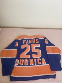 Originál hraný hokejový dres Spartak ZŤS Dubnica, Fabuš - 2