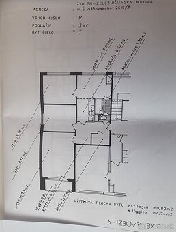 Na predaj: 3-izbový byt vo Zvolene - 2