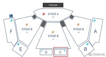 Koncert AC/DC 2 lístky na sedenie priamo oproti pódiu, Praha - 2