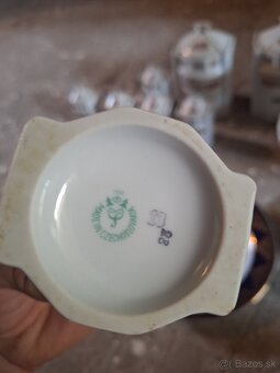 Porcelánová sada – starožitné koreničky + dekoratívne tanier - 2