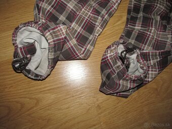 Hnedé kockované nohavice v. 116 - 2