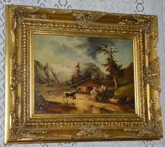 Obraz - V podhůří - olej na desce - 2