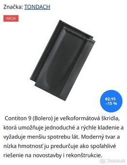 Skridla Tondach bolero antracit - 2