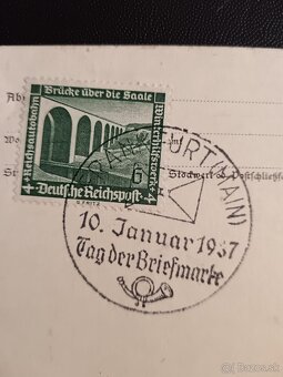 4 známky so 4 pečaťami, 10 Január 1937 - 2