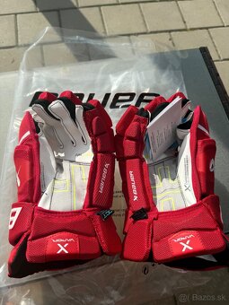 Rukavice Bauer Hyperlite červené , modré 14” - 2