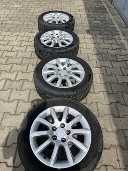 Alu disky 5x110 s letnými pneumatikami 205/55 r16 - 2