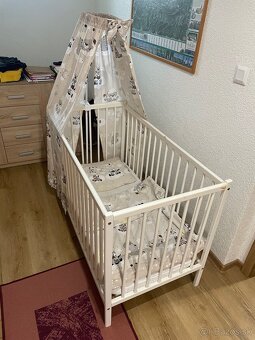 Detská postieľka komoda s prebalovacim pultom - 2