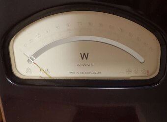 Wattmeter z roku 1960 v perfektnom stave - uloženka - 2