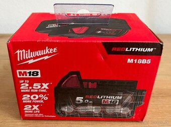 Milwaukee M18 batéria B5 - 5,0Ah - 2