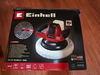 Aku Leštička na auto Einhell CE-CB 18/254 s batériou. - 2