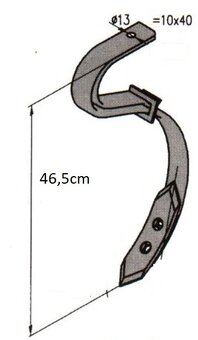 predám nové Pero kultivátora zosilnené - 2