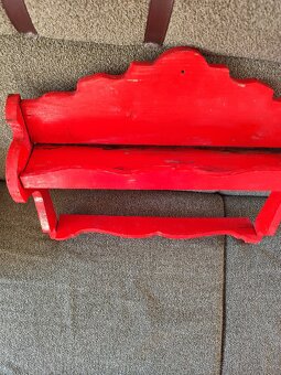 Starožitná polička vešiak - 2