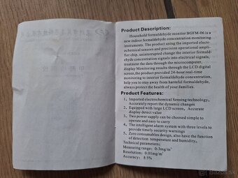 Monitor formaldehydu - 2