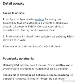 Samsung 20% zľava - 2
