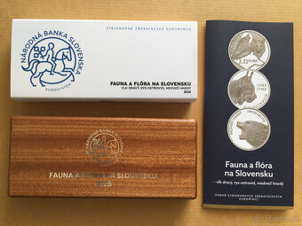 Fauna a flóra na Slovensku 2025 - súbor 3 x 3,33€ Ag mince - 2