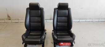 Bmw e34 M5 TOURING kozene predne + zadne sedacky - 2