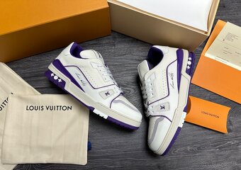 Louis Vuitton tenisky fialove komplet balenie - 2