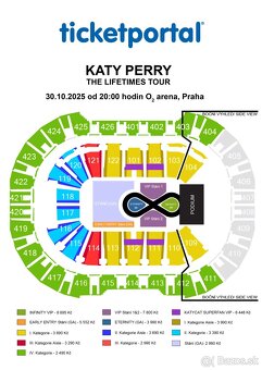Lístky na Katy Perry - Praha 30. 10.2025 - 2