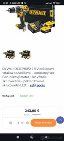 DeWalt DCD796P2 Z PRÍKLEPOM 2X BATERIA JE TO V SUPER STAVE - 2