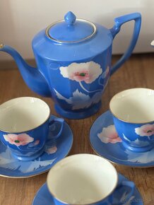 Nádherná modrá čajová súprava - 2