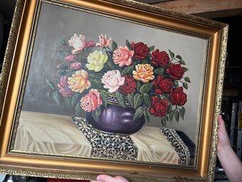 Obraz Malba Painting kvety vo vaze E. Bilic - 2