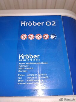 Kyslíkový koncentrátor Krober O2 NA NAHRADNE DIELY - 2