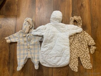 Detský zimný overal Burberry - veľ. newborn /1-2m/52-56 - 2