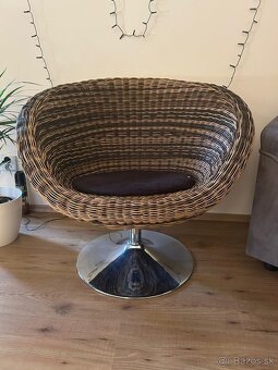 Ratanové otočné kreslo - 2