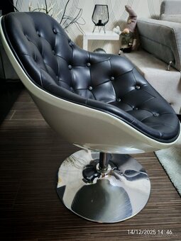 Kreslo bielo-čierne - 2