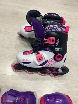 Korčule kolieskové + chrániče - 2