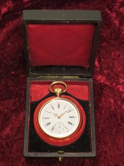 HUMBERT - Vreckové hodinky DROZ KALENDER 18K 750 GOLD - 2