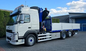 Volvo FM500 - 6x2 - Valník + HR-HMF 3220 - 2