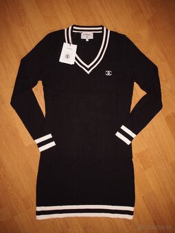 Chanel dámske čierne pletené šaty - 2