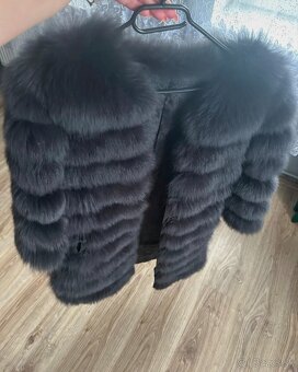 Kozuch 4v1 z pravej ciernomodrej lisky - 2