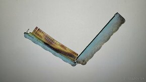 Starozitny skladaci strieborny hreben - 2