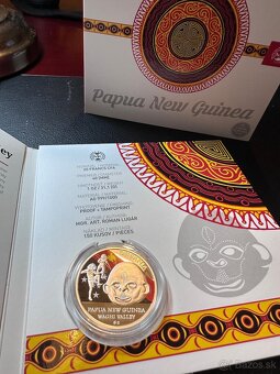 Strieborná minca (Papua NG) -Rituálne masky sveta (Kremnica) - 2