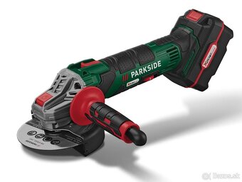 Parkside aku uhlová brúska + 4 Ah batéria + nabíjačka - 2