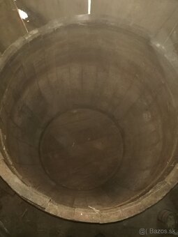 Veľký drevený sud 500 - 600 L, 8 obručí, pôvodná patina - 2