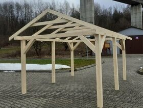 Drevený prístrešok 4,6x3,5 m s dovozom ČR i SR - 2